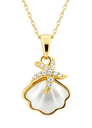 Zvezda Collar De Concha ZCO-CH-CONEST Con Estrella de Mar Chapa 18K