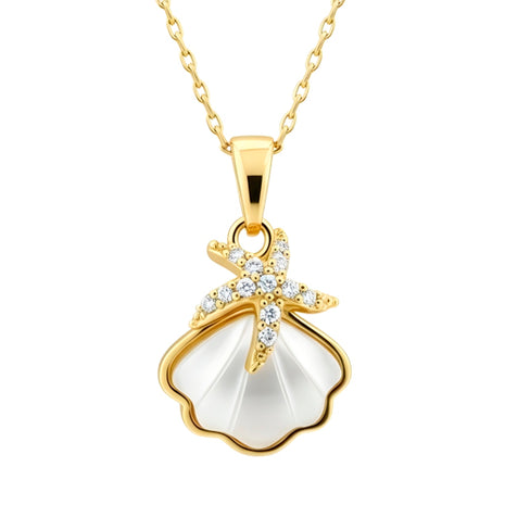 Zvezda Collar De Concha ZCO-CH-CONEST Con Estrella de Mar Chapa 18K