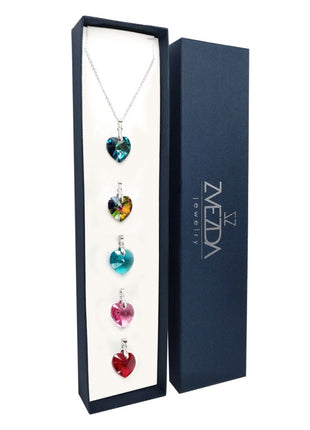 Set de collar y dije plata .925 corte Heart ZET-HEART-5A Zvezda