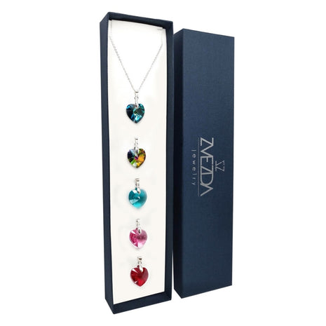 Set de collar y dije plata .925 corte Heart ZET-HEART-5A Zvezda