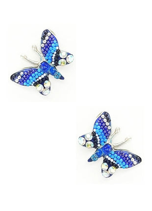 Set de Collar y Aretes Mariposa azul marino ZJU-FIG-MARI-AZM Zvezda