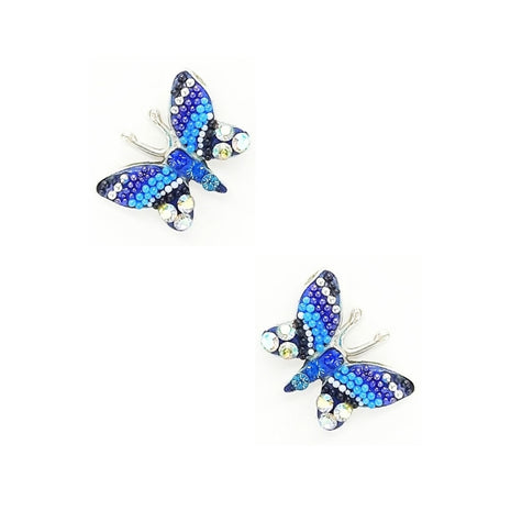 Set de Collar y Aretes Mariposa azul marino ZJU-FIG-MARI-AZM Zvezda