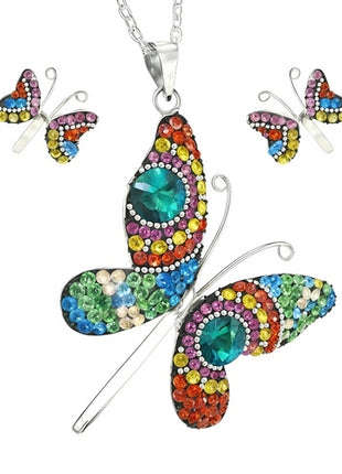 Juego de collar y aretes ZJU-FIG-MARIP-AG Zvezda