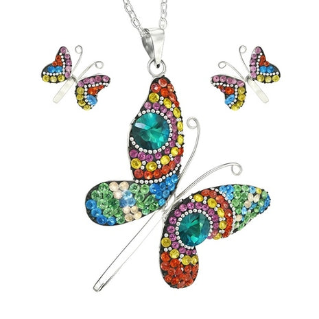 Juego de collar y aretes ZJU-FIG-MARIP-AG Zvezda